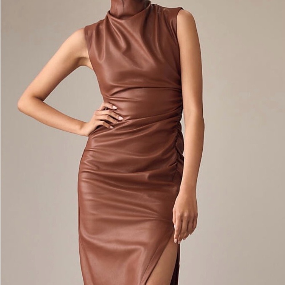 Anthropologie The Maya Rich Brown Midi Dress